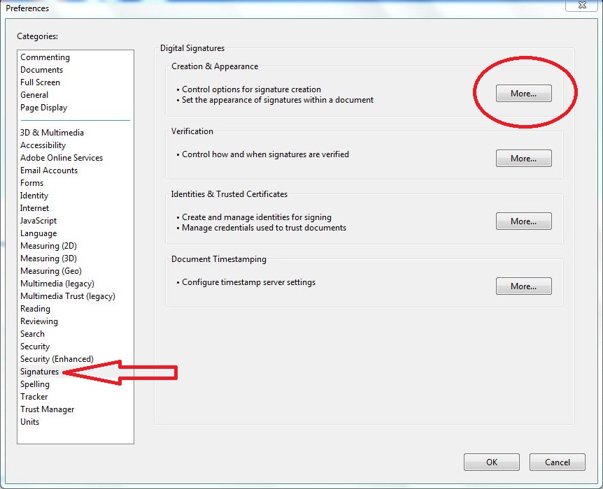 how to insert signature in pdf dc